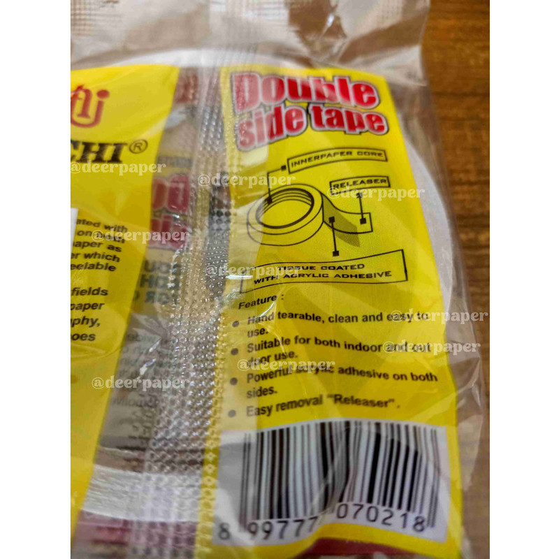 

Double Tape 12 mm Nachi Kuat Rekat