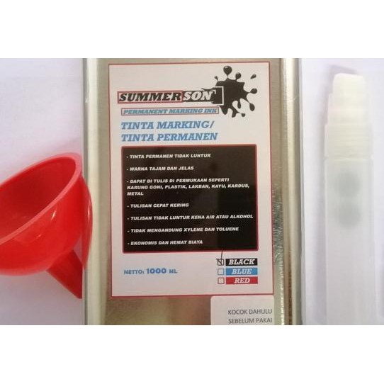 

Tinta Spidol Permanent /Marking Ink Summerson 1 Liter-Spidol Besar
