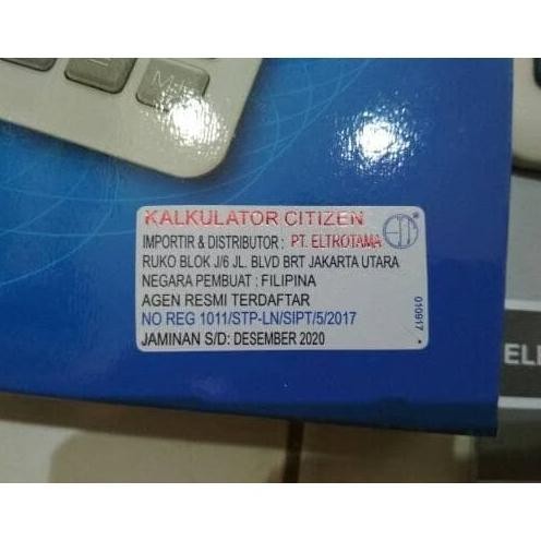

eqw-68 Kalkulator Citizen SDC-868L Asli Original (DIJAMIN ORIGINAL) Termurah