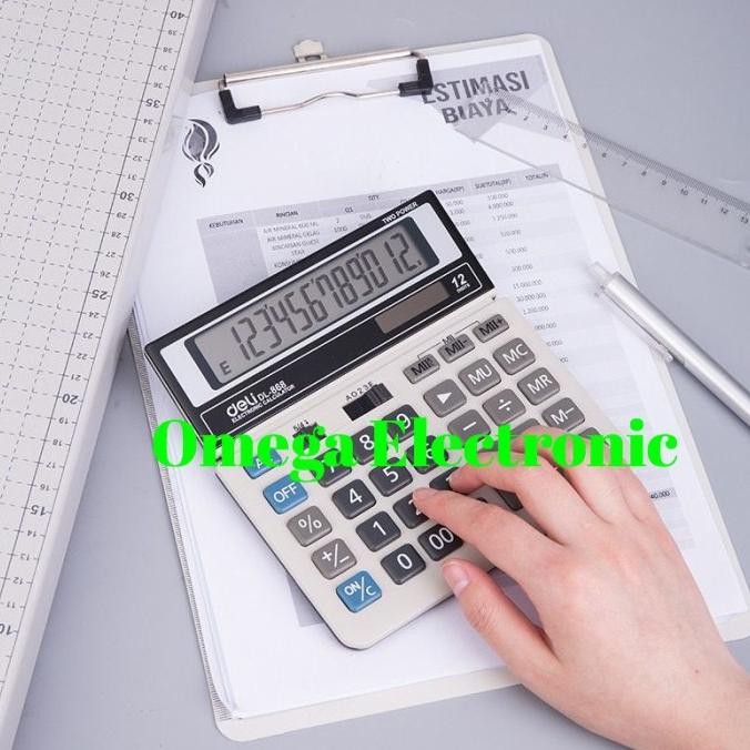 

PJJ-1621 ORIGINAL Deli DL-868 - Kalkulator Desktop Meja 868 12 Digits Berkualitas