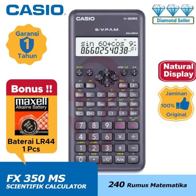 

tre-57 Kalkulator Casio FX 350 MS Plus Termurah