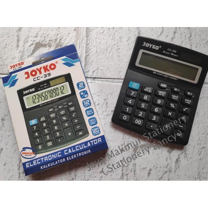 

Cuci Gudang Kalkulator / Calculator Joyko 12 Digits Check Correct CC-39 Terlaris