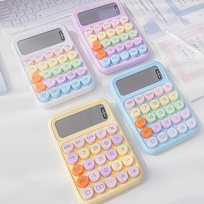 

sd-46 Kalkulator 12-digit Calculator Kawaii Bulat KC817 Korea KINCIZEN warna Terlaris