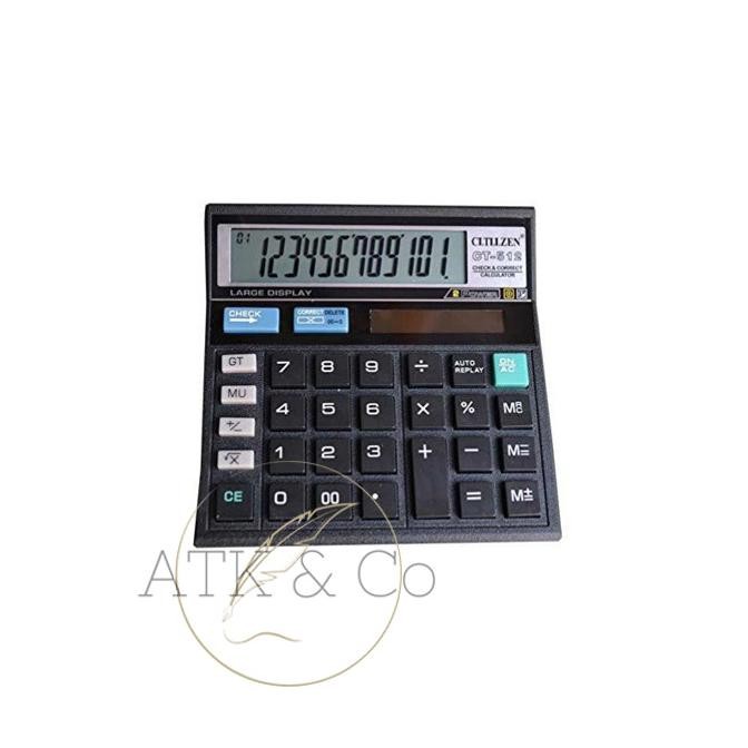 

gh-56 Calculator Pasar Citizen 12 Digit CT-512 - Kalkulator Citizen Terlaris