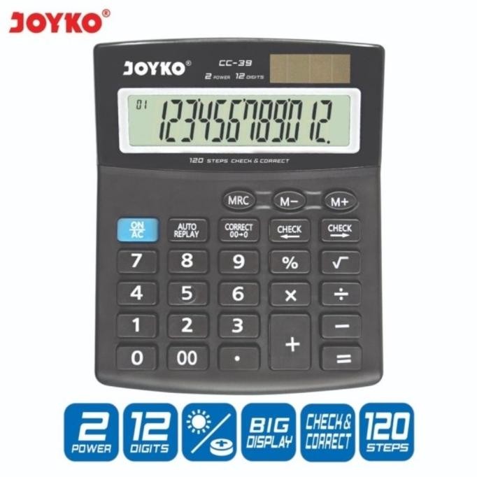 

CQ37 JOYKO CC-39 Check & Correct Calculator Kalkulator Bisa Cek Ulang CC39 Termurah