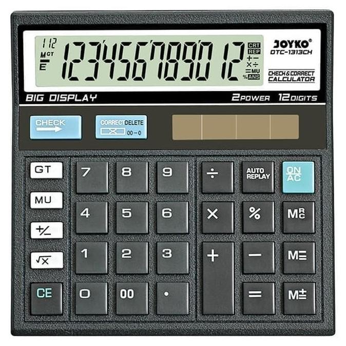 

yt- Calculator Kalkulator Joyko DTC-1313CH 12 Digits Check Correct MURAH Original