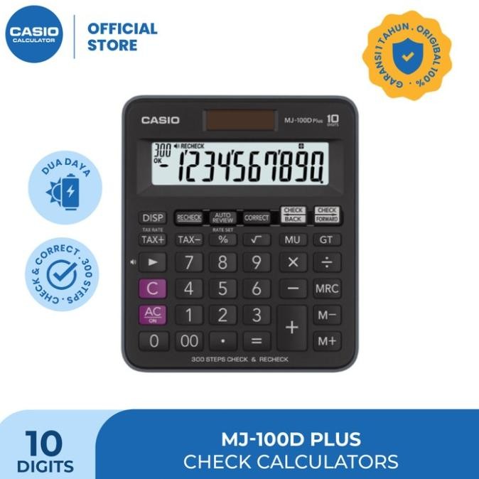 

Ex45 CASIO MJ-100DPlus-Hitam-Kalkulator Dagang-Fungsi Recheck-10 Digit Terlaris