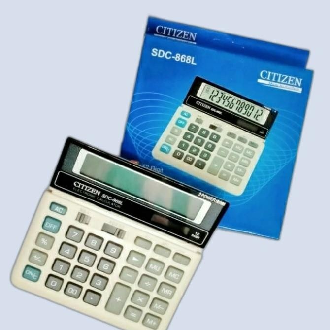 

see-97 KALKULATOR CITIZEN SDC-868L 12 DIGIT Berkualitas