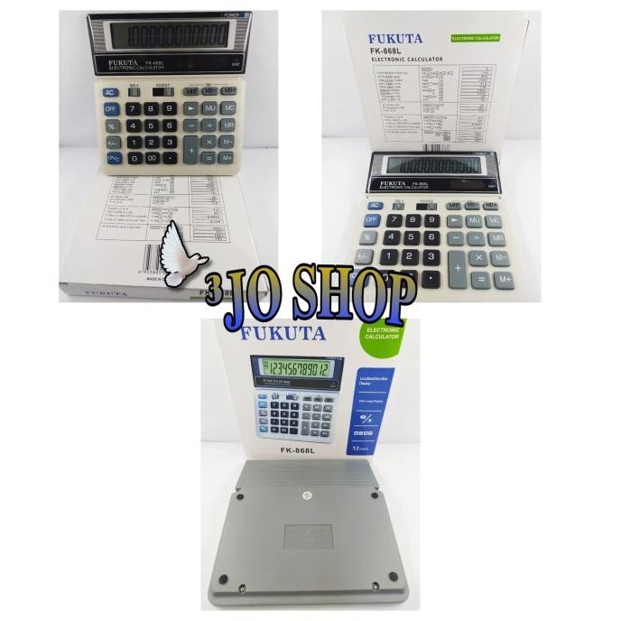 

rwet-23 Kalkulator Electronik/Alat Hitung Fukuta (FK-868L) Hemat