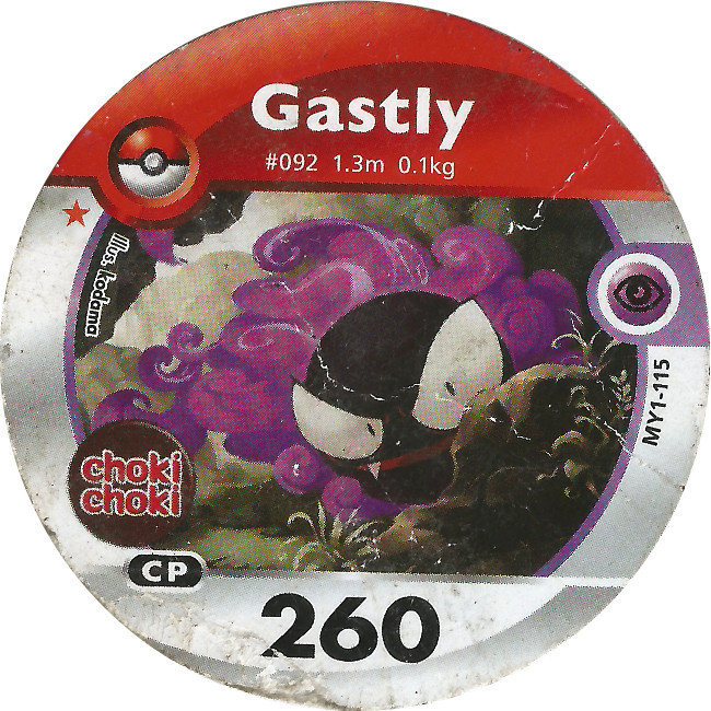 Kartu Pokemon Medalion Choki Choki Gastly
