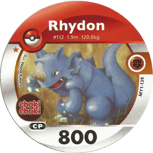 Kartu Pokemon Medalion Choki Choki Rhydon