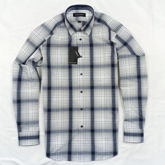 Kemeja Pria Alisan Lengan Panjang Motif Kotak Salman Emongrike