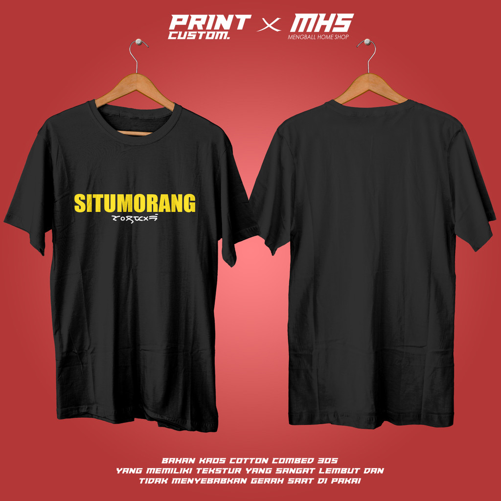 KAOS DEWASA SITUMORANG MARGA BATAK ATASAN PRIA UNISEX COTTON COMBED 30S MENGBALLHOME