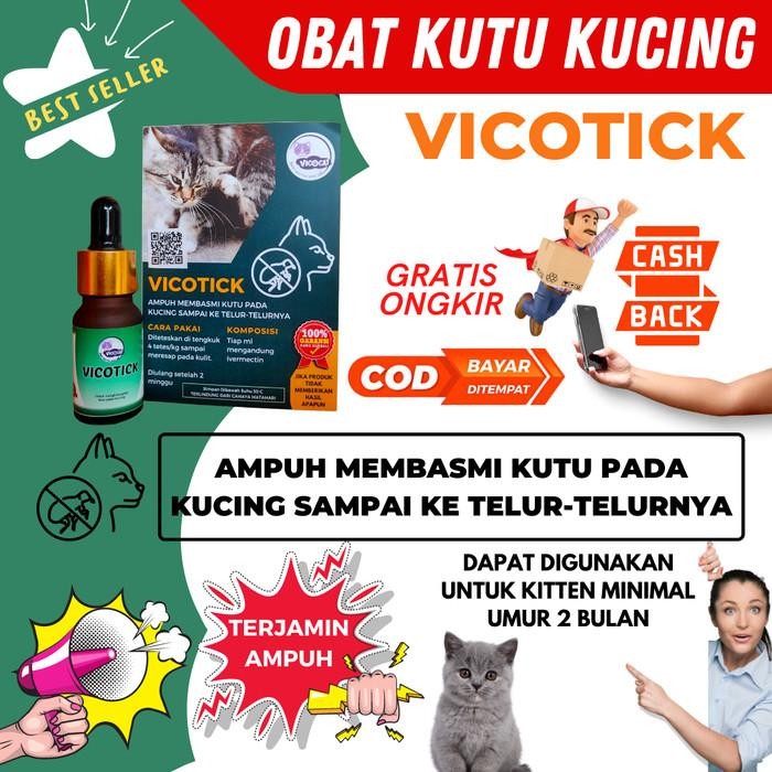 Obat Kutu Kucing Ampuh Vicotick Basmi Kutu Sampai Telornya Aman Kitten