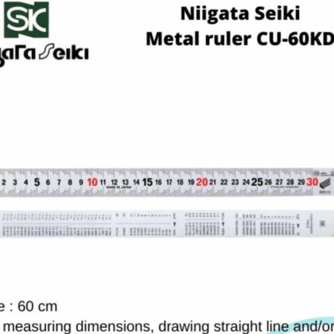 

Baru NIIGATA SEIKI SK Metal Ruler CU-60KD Penggaris bex90 Buru Order