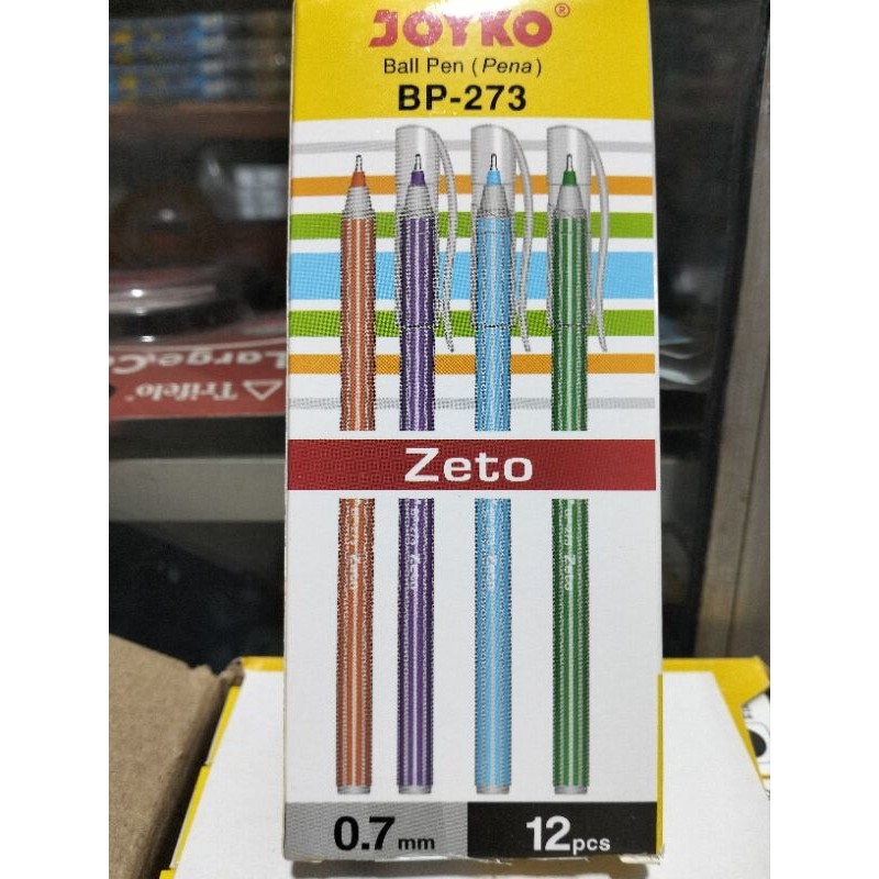 

1 Kotak 1 Lusin Pena Joyko Bp 273 Warna Hitam