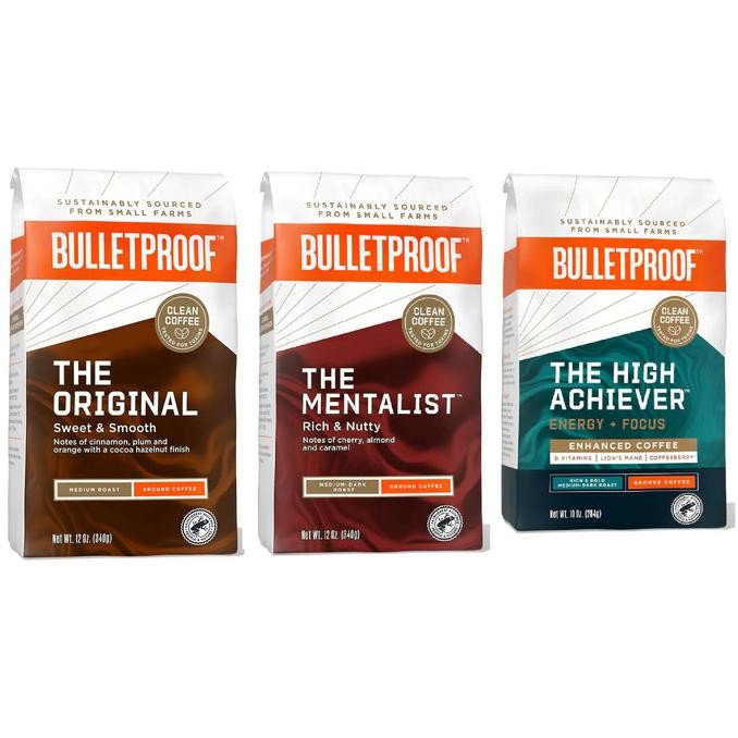 

Bulletproof Ground Coffee, Organic Beans, Perfect Keto, Clean Coffee