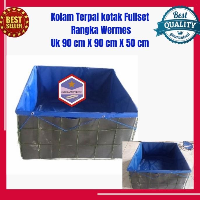 Flase Hot Kolam Terpal Fullset Kotak Kolam Fullset Kotak Terpal Kotak Fullset Lnb-1217