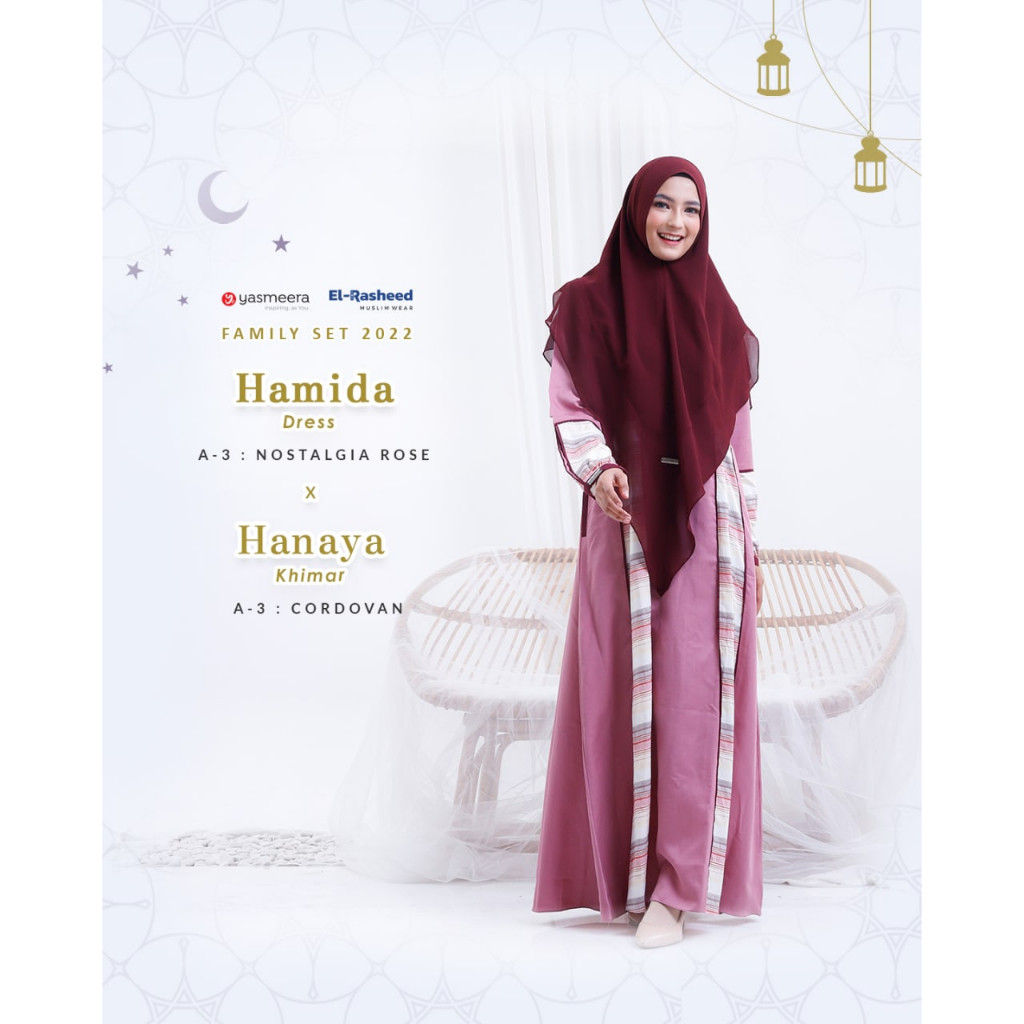 YASMEERA GAMIS DEWASA HAMIDA DRESS