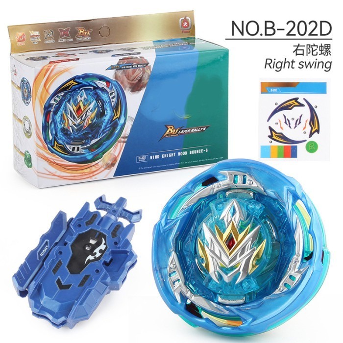 Jun - Gasing Beyblade Burst Db Merk Flame B-202 Wind Knight Moon