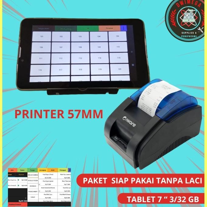 Terbatas Paket Mesin Kasir Android Siap Pakai - Program Resto/Spa/Salon