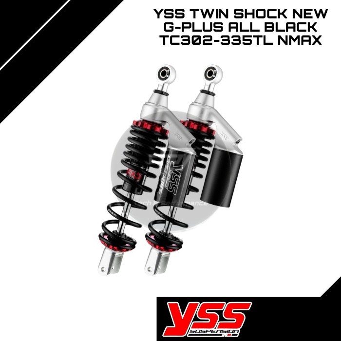 YSS Twin Shock Heavy Duty G-Sport Black Series TG302-335TRL09 Nmax 155