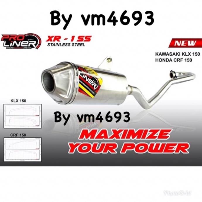 Knalpot racing klx 150 dtracker klx 150 bf se original proliner BNJ