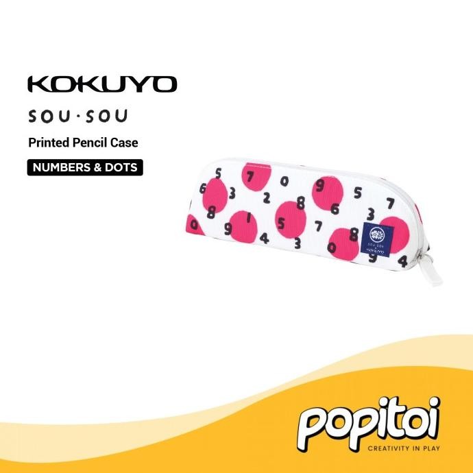 

TERBARU - Kokuyo x SOU SOU Printed Pencil Case Pouch Kotak Tempat Pensil Pen