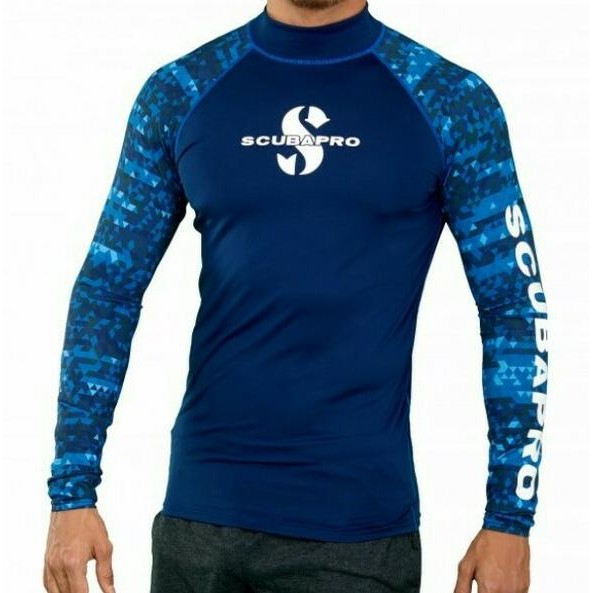 Baju Selam Rash Guard Scubapro Aegean Long Sleeve Men Upf 50