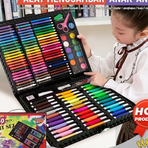 

Bright Crown Crayon Set Isi 150 Pcs Sil Warna Crayon Set