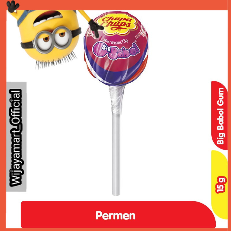 

Chupa Chups Permen Lolipop Big Babol Gum 15 g