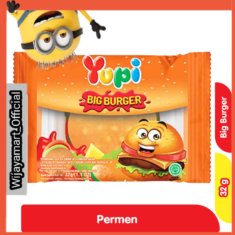 

Yupi Permen Gummy Big Burger 32 g