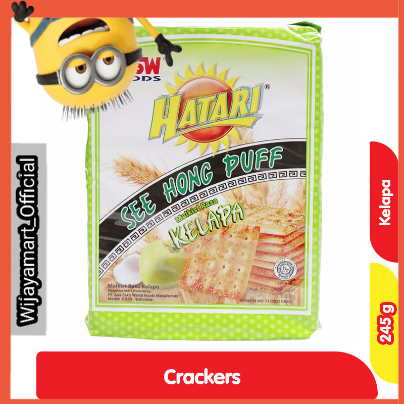 

Hatari See Hong Puff Malkist Crackers Rasa Kelapa 245 g