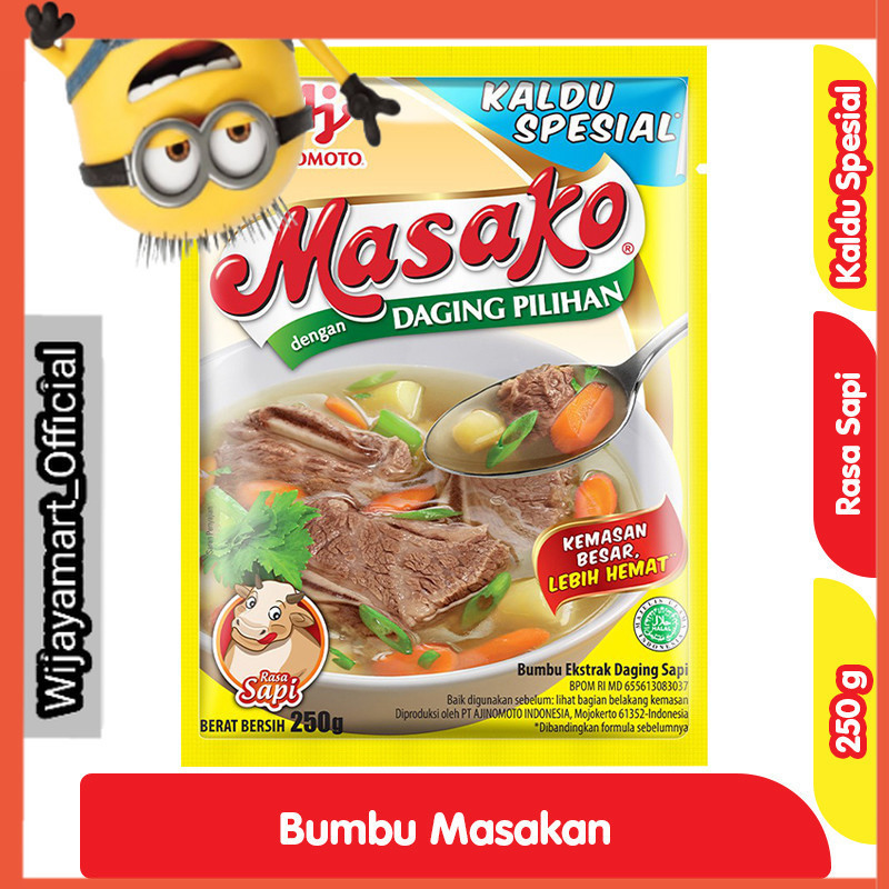 

Masako Bumbu Kaldu Penyedap Rasa Sapi 250 g