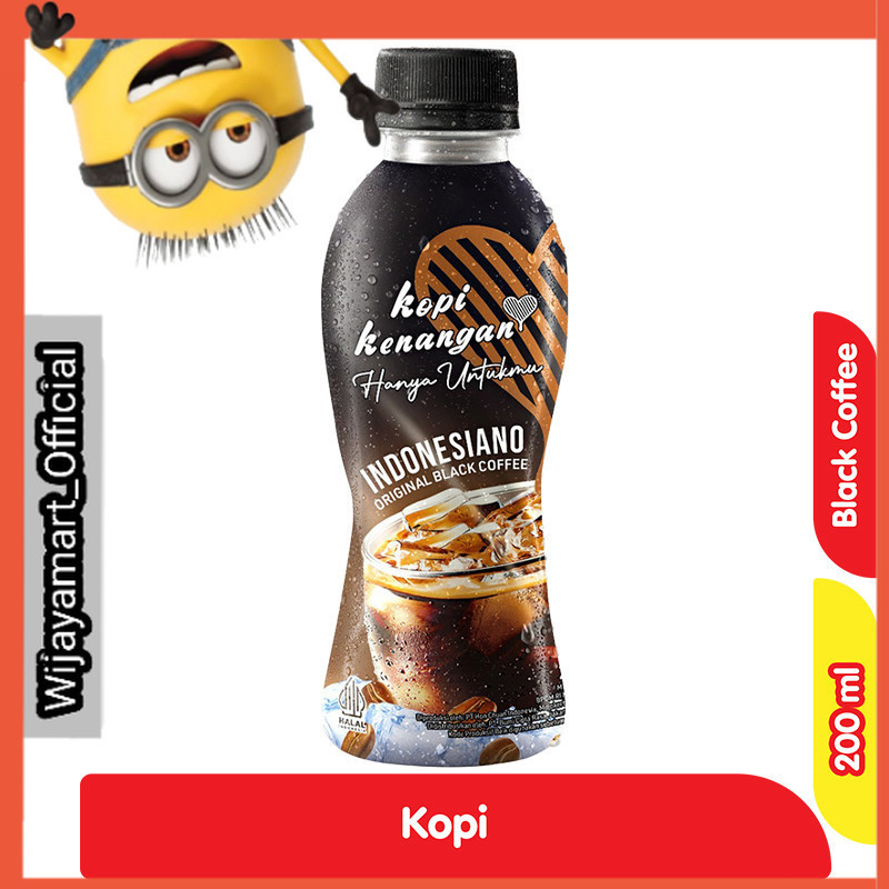 

Kopi Kenangan Hanya Untukmu Indonesiano Kopi Hitam Original Pet 200 ml