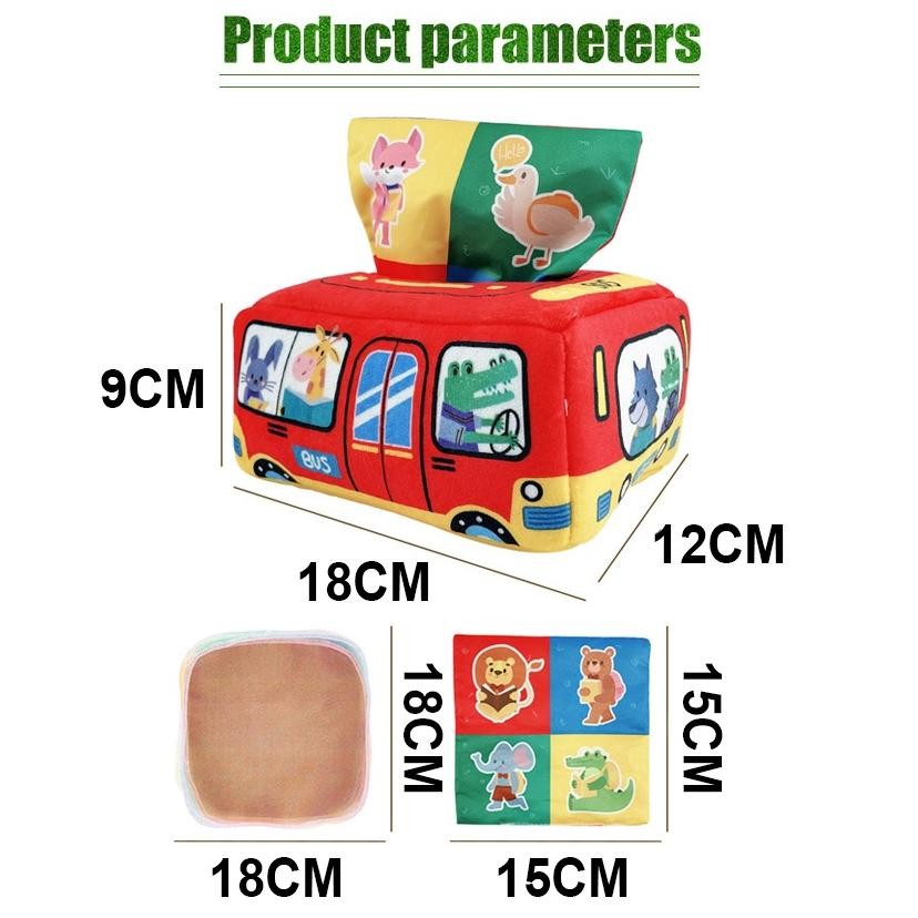 Seni & Kerajinan Mainan Kotak Tisu Lembut Untuk Edukasi Anak Pra Sekolah / Papan Mainan Tarik Lobak 