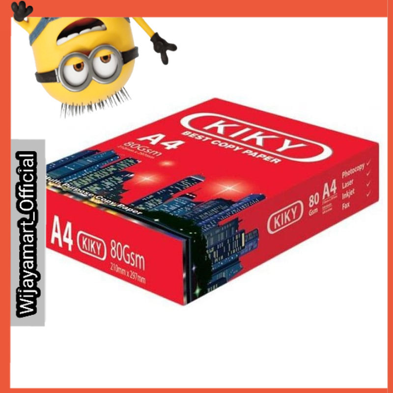 

Kiky Kertas HVS A4 80 g 100 s