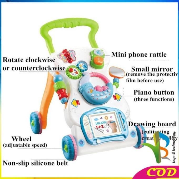 Baby Push Walker/ ALAT BANTU Bayi jalan MAINAN BAYI BELAJAR JALAN