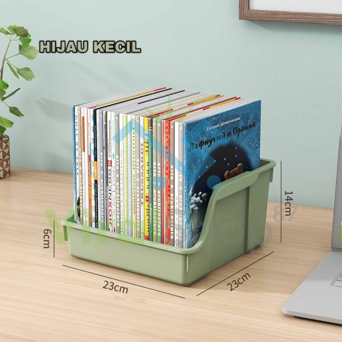 Rak Box Penyimpanan Buku File Box Plastik Serbaguna Storage Fordable