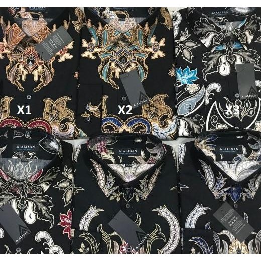 Kemeja Alisan Batik Panjang 16,5 Xxl - 17,5 Xxxxl