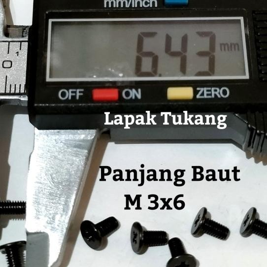 Baut Komputer Laptop M3X4 M3X5 M3X6 M3X8 Isi 100Pcs