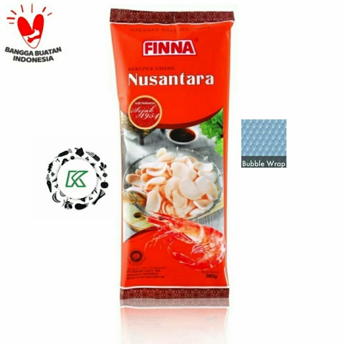 

Terlaris Finna Kerupuk Udang Nusantara 380 gr Halal READY SALE