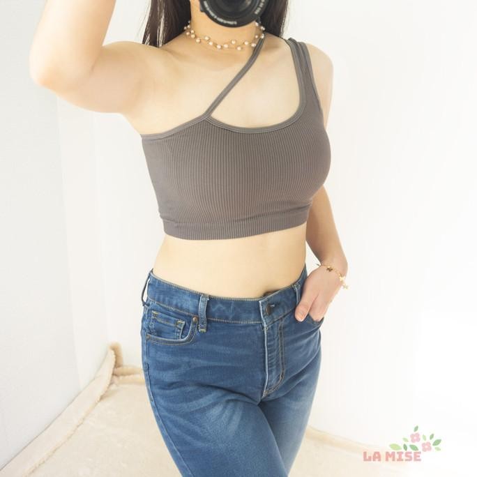 Tifa Top La Mise / Tank Top Bra Crop Top Knit Rajut Sports Bra HPID
