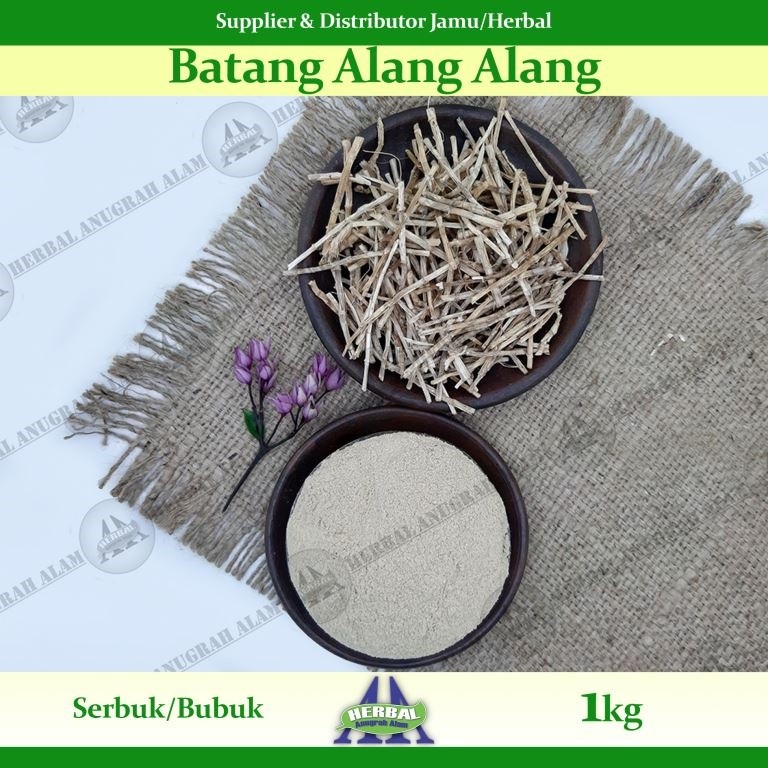 Batang Alang Alang (Bubuk) 1Kg | Imperata Cylindrica | Ilalang - 100% Murni #Herbal