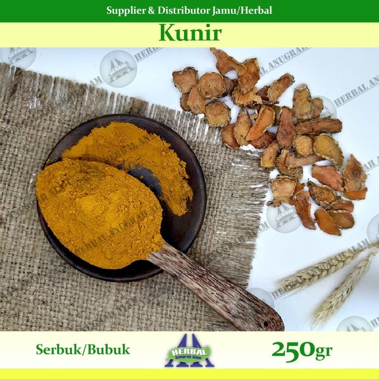 Kunir (Bubuk) 250Gr | Curcuma Domestica | Kunyit - 100% Murni #Herbal
