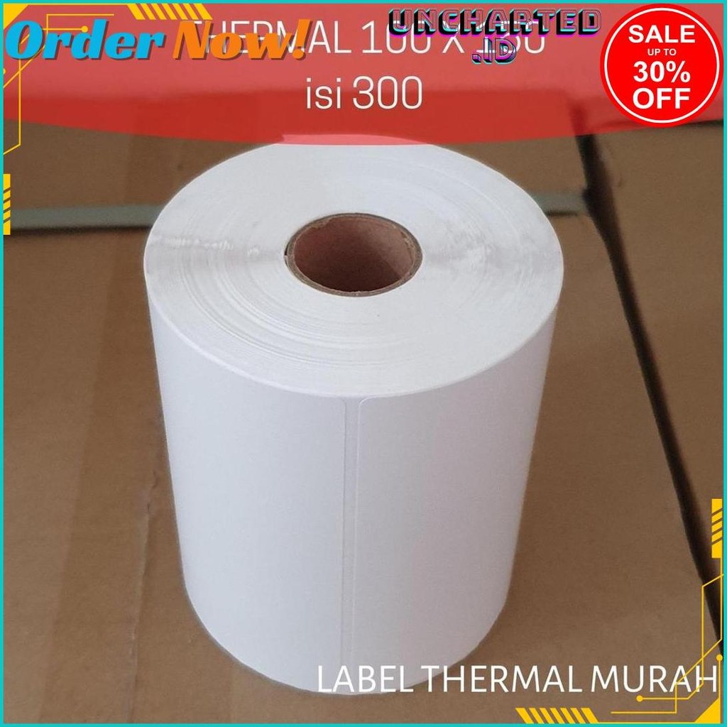 

Kertas Resi Label Stiker Barcode Printer Thermal Termal Ukuran A6 100X150 Mm Meledak