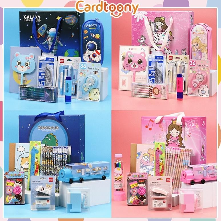 

Promo! Paket Alat Tulis Kiloan Pulpen Stiker Memo Tempel Penghapus Pensil Buku Penggaris Rautan Stationery Gunting Stapler Stationery Set Sale