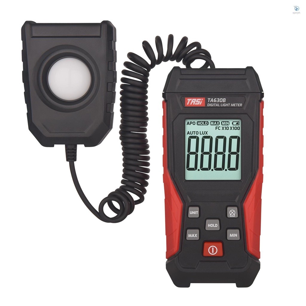 [Ready Stock]TASI Meteran Lampu Digital Penerangan Lux Meter dengan Fungsi Perekaman Layar LCD 0 ~ 2