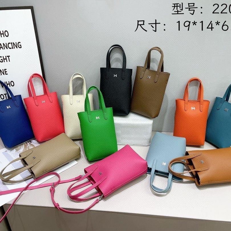 HERMES Tas Ponsel Kulit Sapi Gandum Penuh Tas Selempang Tas Tangan Tas Bahu untuk Wanita |326DBCD1|