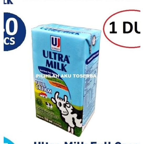 

Susu Ultra Full Cream - 125 Ml - ( 1 Dus Isi 40 )